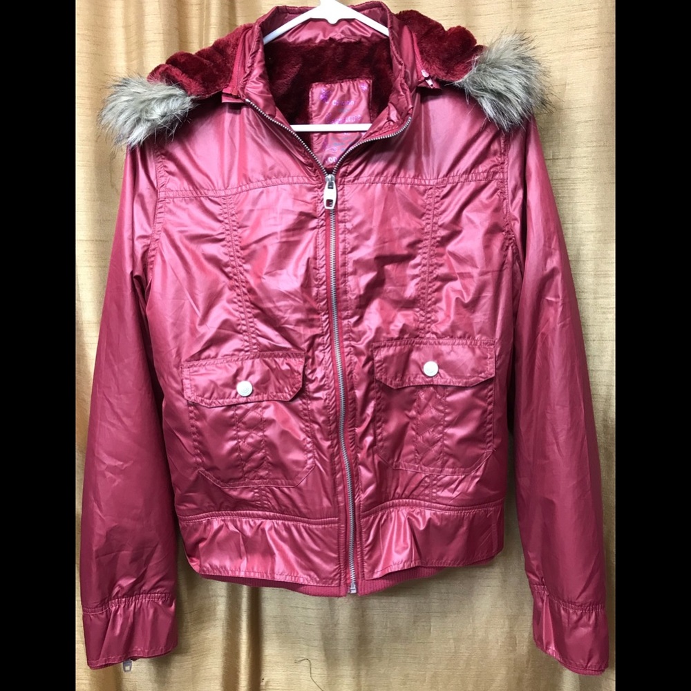 Cappuccino Puffer Jacket With Detachable Hood